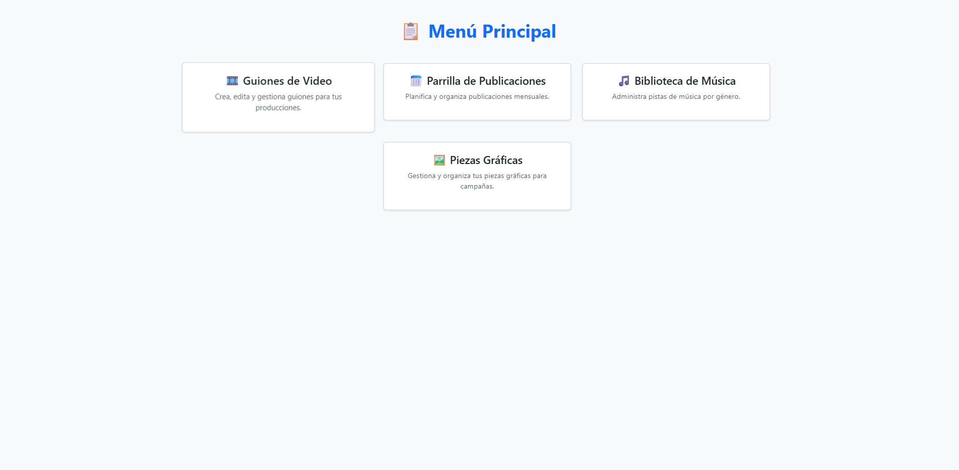 Guiones de Contenido